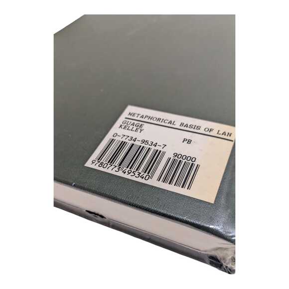 The Metaphorical Basics of Language Novel Edwin Mellen Kelley Rare Book New - Picture 4 of 5